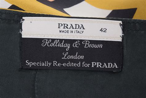 holiday e brown prada|Prada Vintage Holliday & Brown London Button.